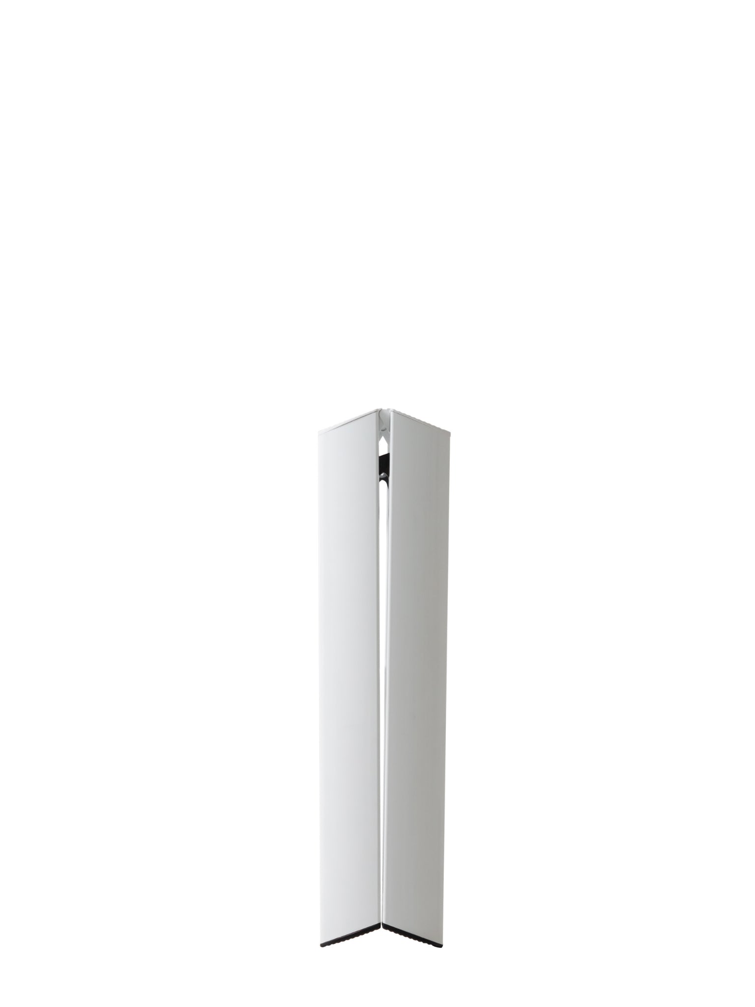 opgevouwen witte Lucano 2-step designladder